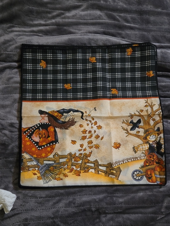 Hand Made/not by me Other - 4 Autumn Harvest Halloween Decorative Linen Blend Napkins - Daisy Kingdom Fabric